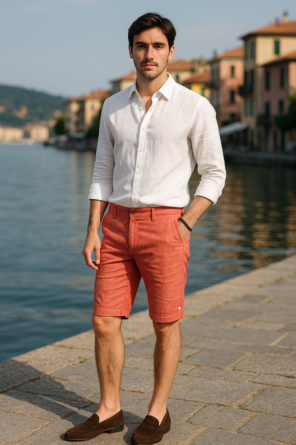 Shorts TANCREDI – Lino Naturale, stile distinto