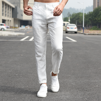 Pantaloni 100% lino ALESSANDRO – L’eleganza naturale del lino