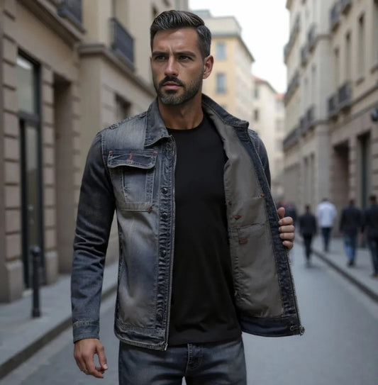 GENOVA – Giacca Denim Premium 75% Cotone